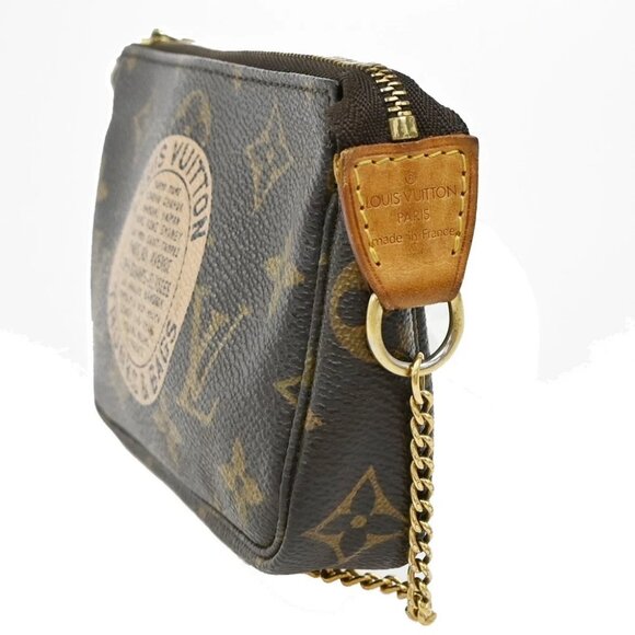 LOUIS VUITTON T&B Mini Pochette Accessoires Hand Bag Monogram BN - Picture 2 of 12